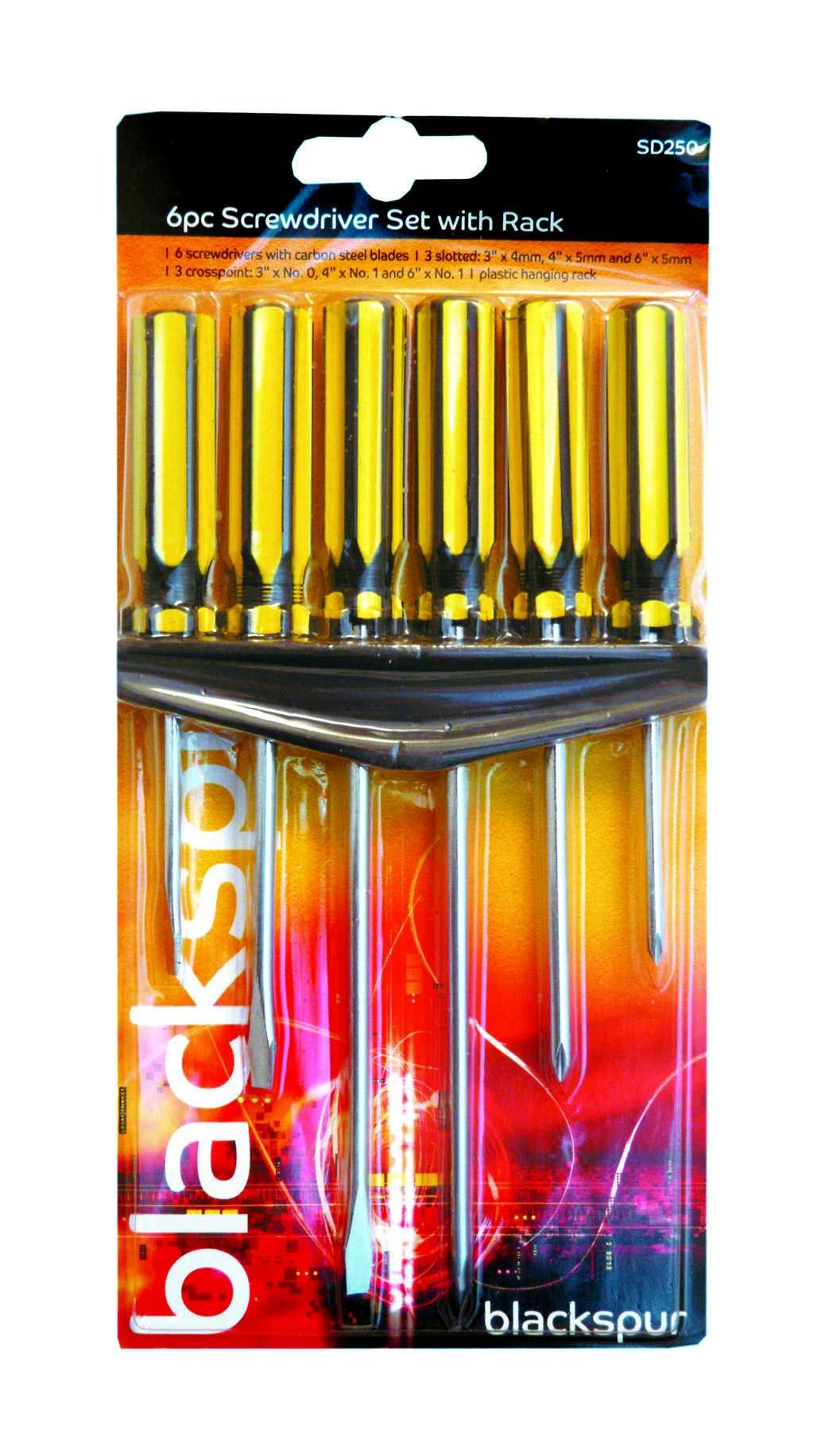 Blackspur BB-SD250 Screwdriver Set with Rack
