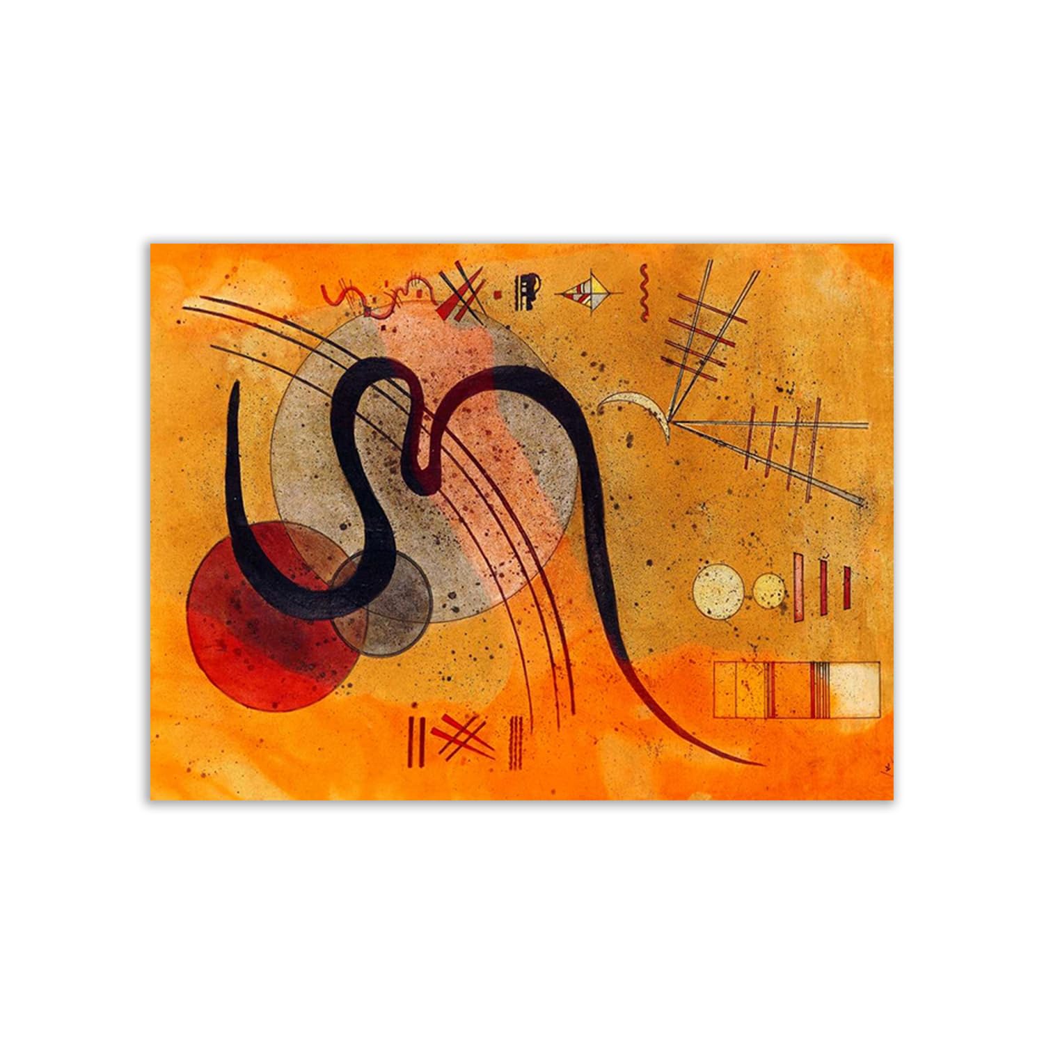Poster Kandinsky Launelinie 100x75 cm, le cadeau artistique idéal pour les amateurs d'art abstrait