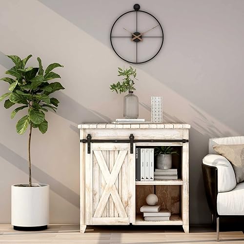 Miniatura 2 de TSMST Kit de herrajes para puerta corrediza de granero de 4 pies, juego de rieles de puerta de granero individual, para ventana de almacenamiento,