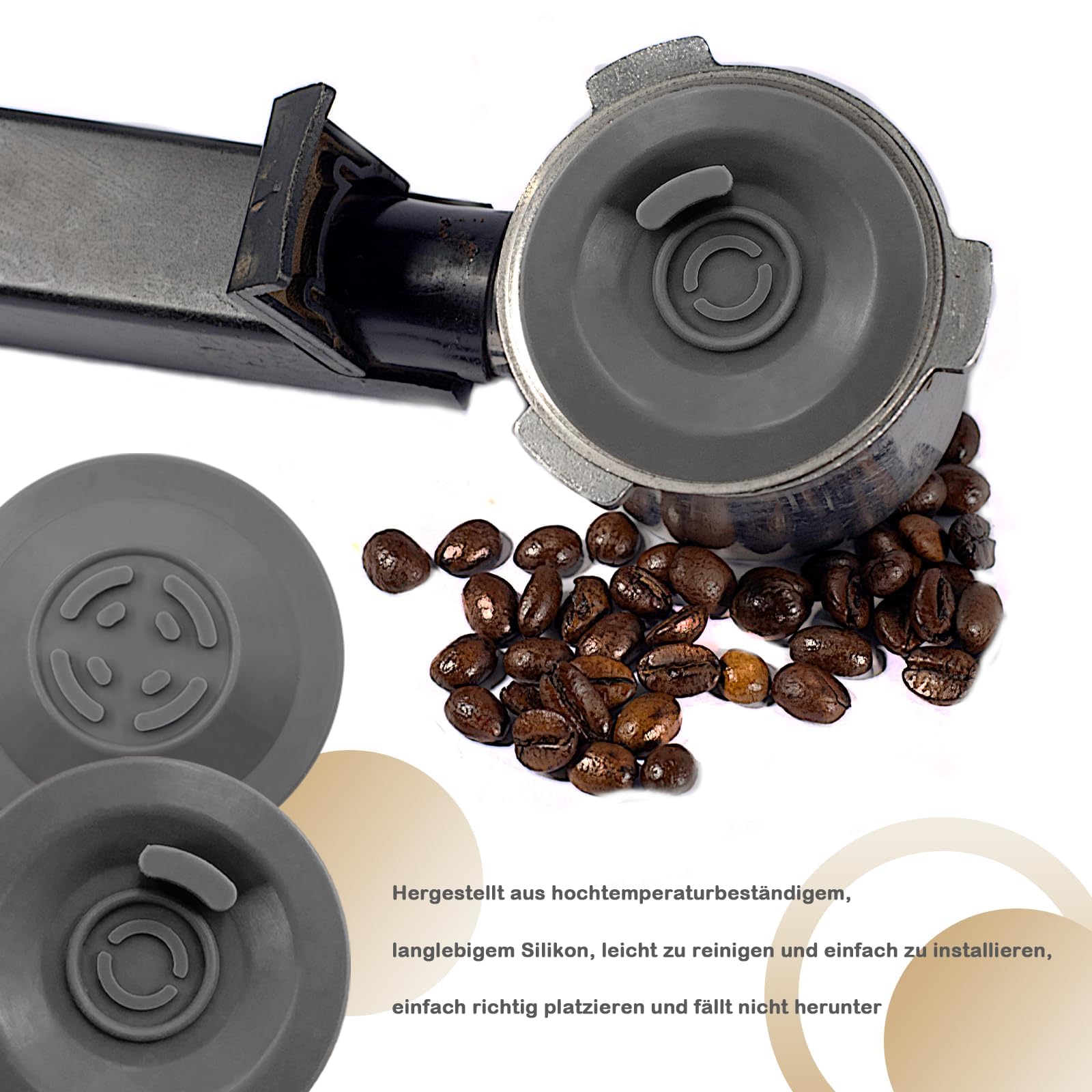 Tarcza czyszcząca do zestawu czyszczącego Sage Breville Barista Express - gumowa czyszcząca uchwytu filtra, silikonowa tarcza ekspresów do kawy Barista Pro 54 mm
