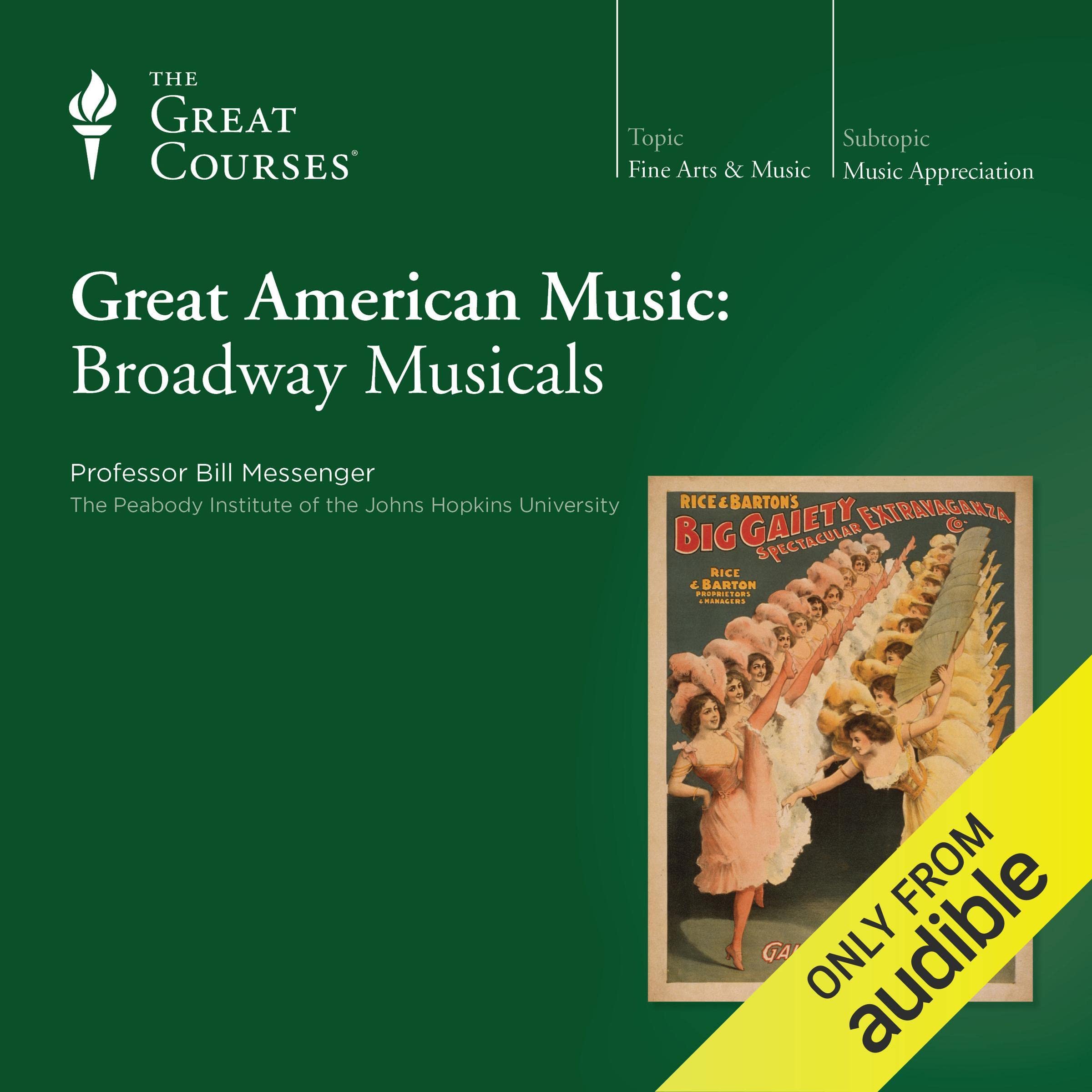Cover art for Great American Music: Broadway Musicals