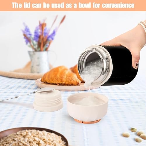 Miniatura 6 de VKPSCHJ Termo para comida caliente a prueba de fugas, Love Fall Y'all de acero inoxidable para sopa termosellado con cuchara y tapa de asa, diseño