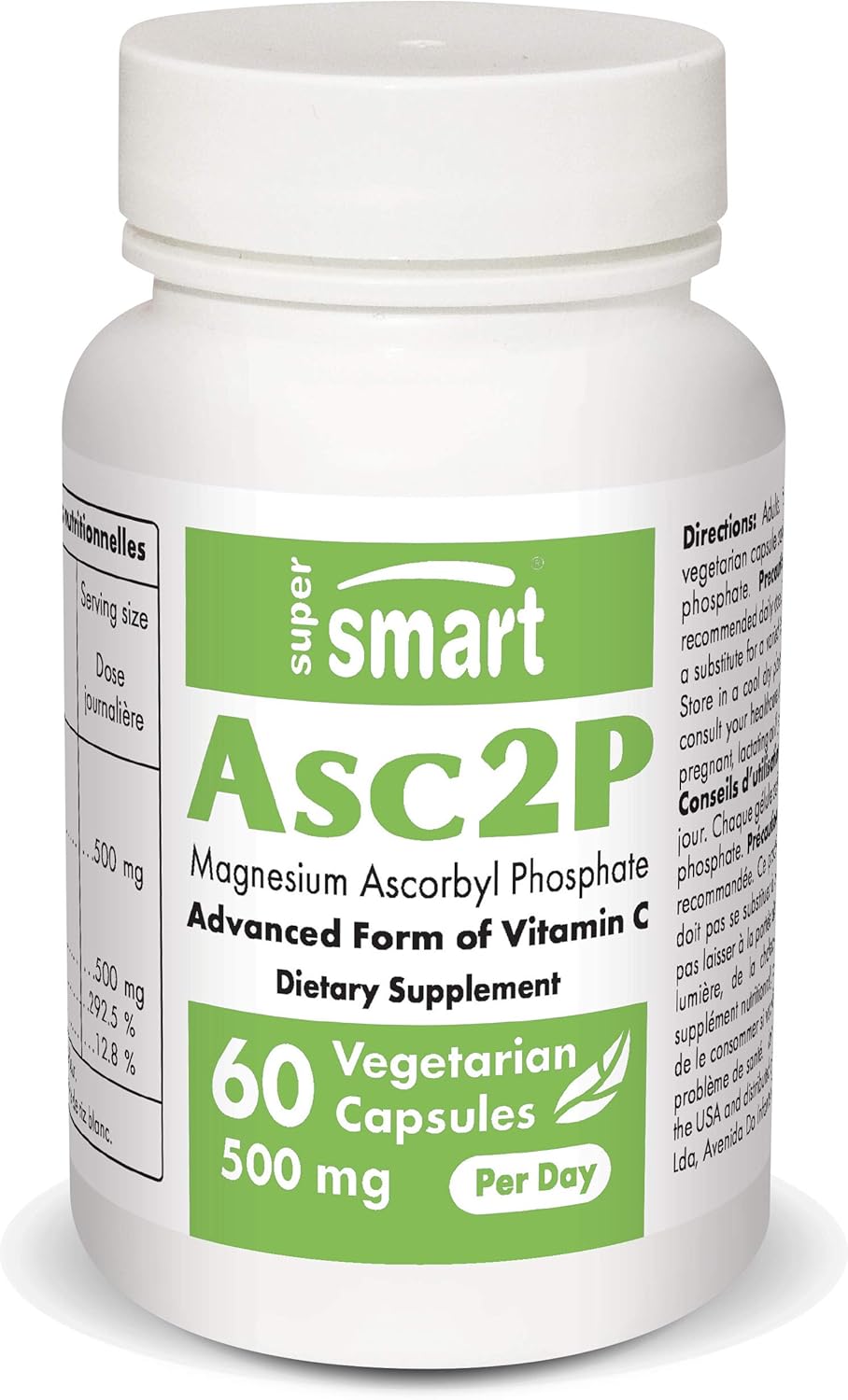 Buy Supersmart Asc2P 500 mg Per Day Magnesium Ascorbyl Phosphate