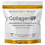 California Gold Nutrition CollagenUP, Hydrolyzed Marine Collagen Peptides with Hyaluronic Acid and Vitamin C, Unflavored, 1.02 lb (464 g)