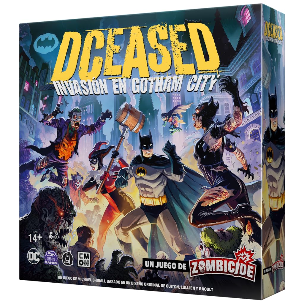 Cmon DCeased Gotham City Outbreak Jeu de société à partir de 14 Ans, 1 à 4 Joueurs, 60 Minutes par Partie, Espagnol