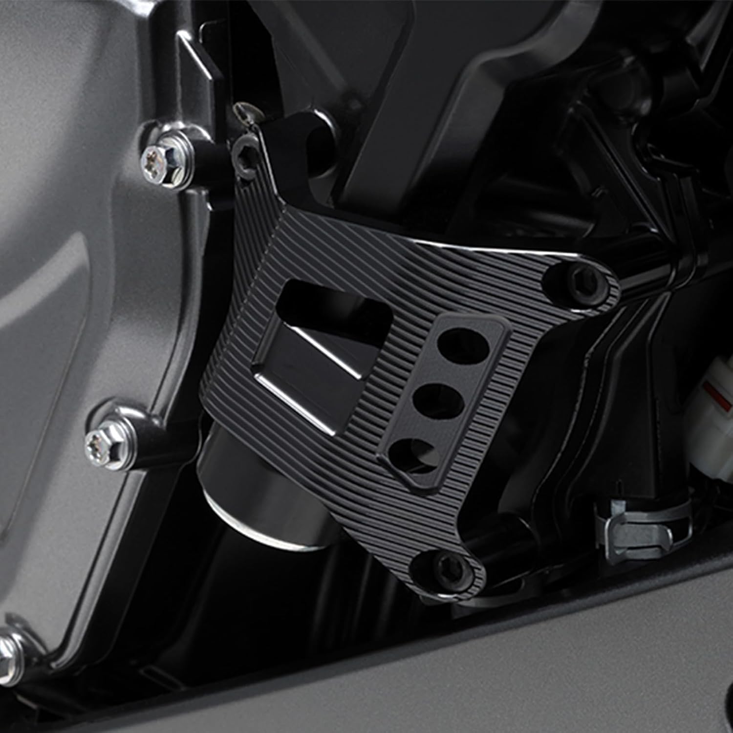 Motorcycle Engine Cover Protection Case Stator Crank Case Cover compatible with Suzuki GSX-8S(23-24) GSX-8R(2024) V-Strom 800(2024) V-Strom 800 DE(23-24) Engine Crash Protector (Black)