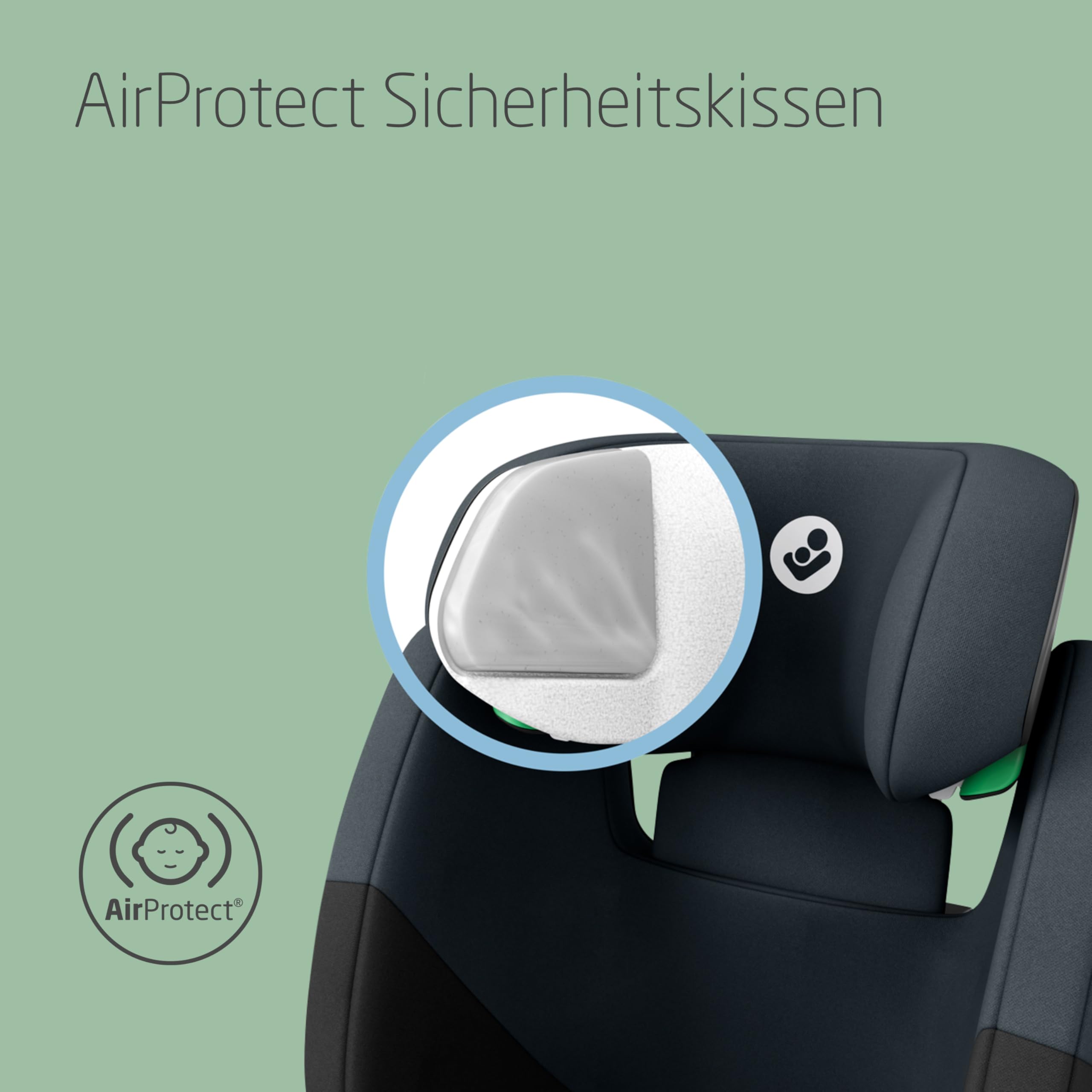Maxi-Cosi RodiFix S i-Size Kindersitz 100–150 cm 3,5–12 Jahre G-CELL AirProtect Tonal Black