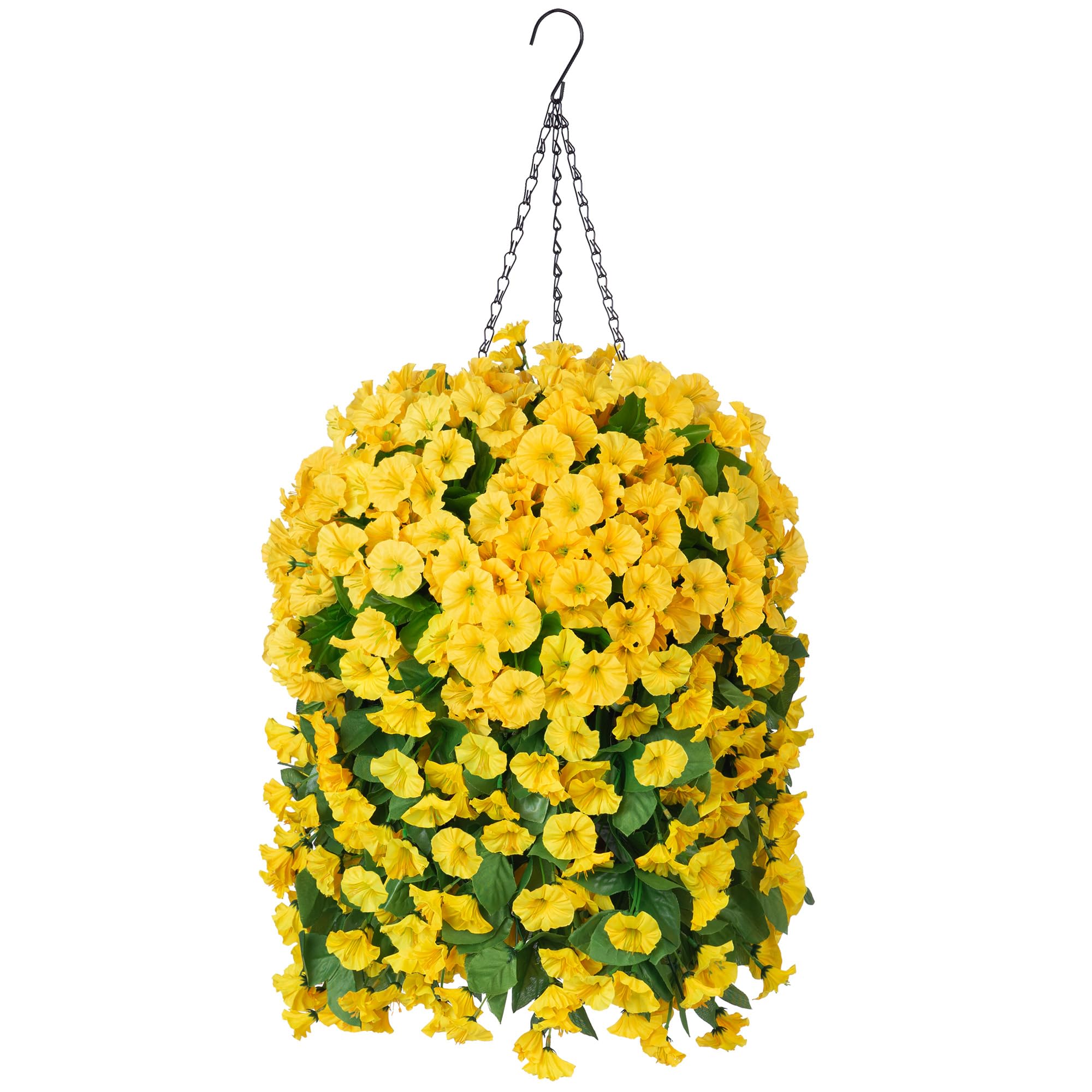 Ammyoo Artificial Faux Hanging Flowers Basket