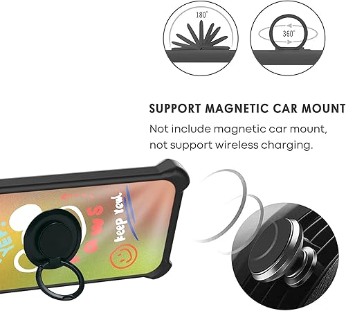 Miniatura 4 de Kalley Silver C Case Compatible with Kalley Silver C Phone Case Cover [with Tempered Glass Screen Protector][Ring Support][Golden Reflect Light]