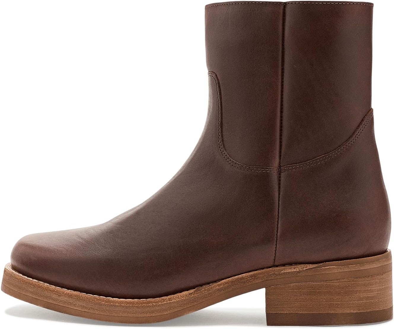 Dingo Mens Banner Round Toe Zippered Casual Boots Ankle