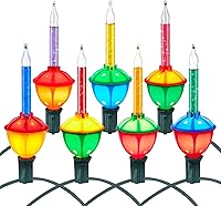 Vista 11 de Brightown - Tira de luces de burbujas navideñas – 9 luces de burbujas tradicionales multicolor con certificación UL para iluminación