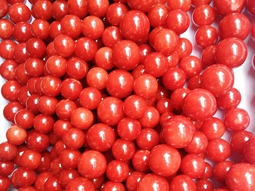 Miniatura 4 de Cuentas de jade con flores verdes de 0.394 pulgadas, 35 cuentas redondas sueltas y lisas para hacer joyas, manualidades, 1 hebra (cuentas de jade