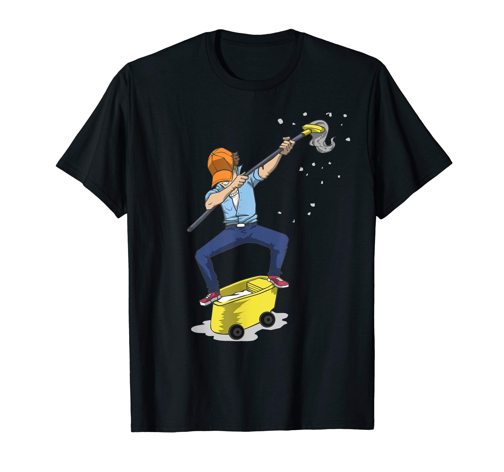 Appreciate A Custodian Apparel & TeesDabbing Janitor TShirt, Funny Dancing Gift For Custodian T-ShirtOEKO-TEX STANDARD 100