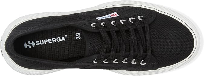 Superga 2287 Bubble Line Black/White EU 35 (US Women's 5) Medium