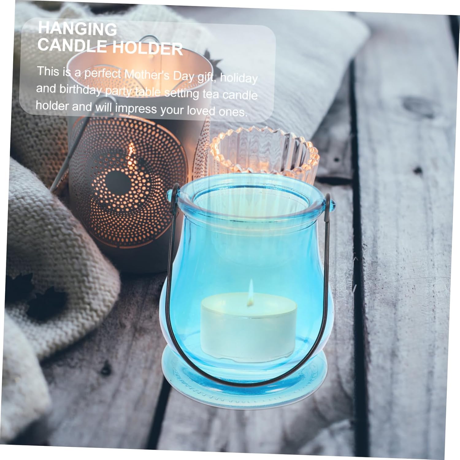 5pcs Wall Hanging Candle Holder Stylish Glass Tealight Holders for Home Decor Weddings Parties and Special Occasions for Housewarming and Mother Day