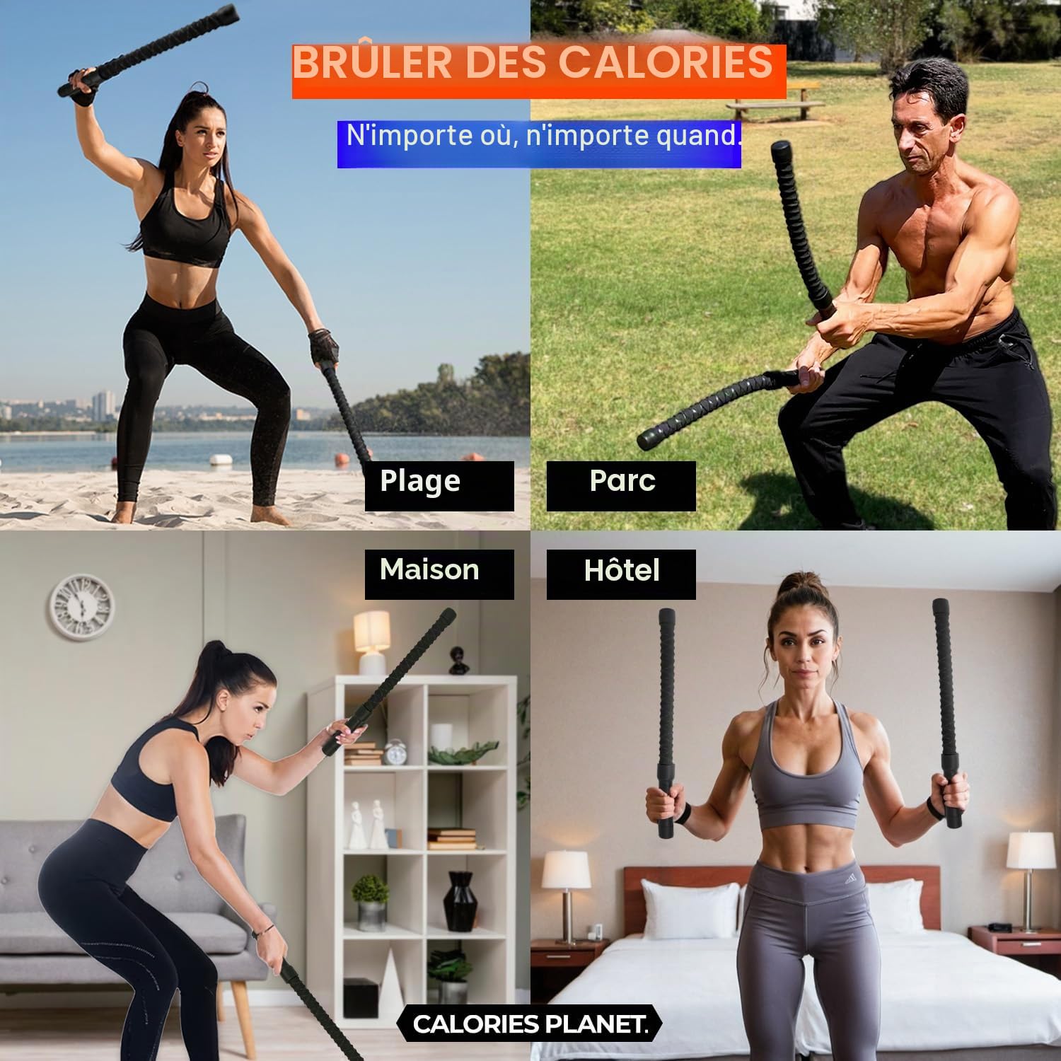 X1 Corde de combat sans corde pour salle de sport à domicile, entraînement HIIT, entraînement cardio à faible impact