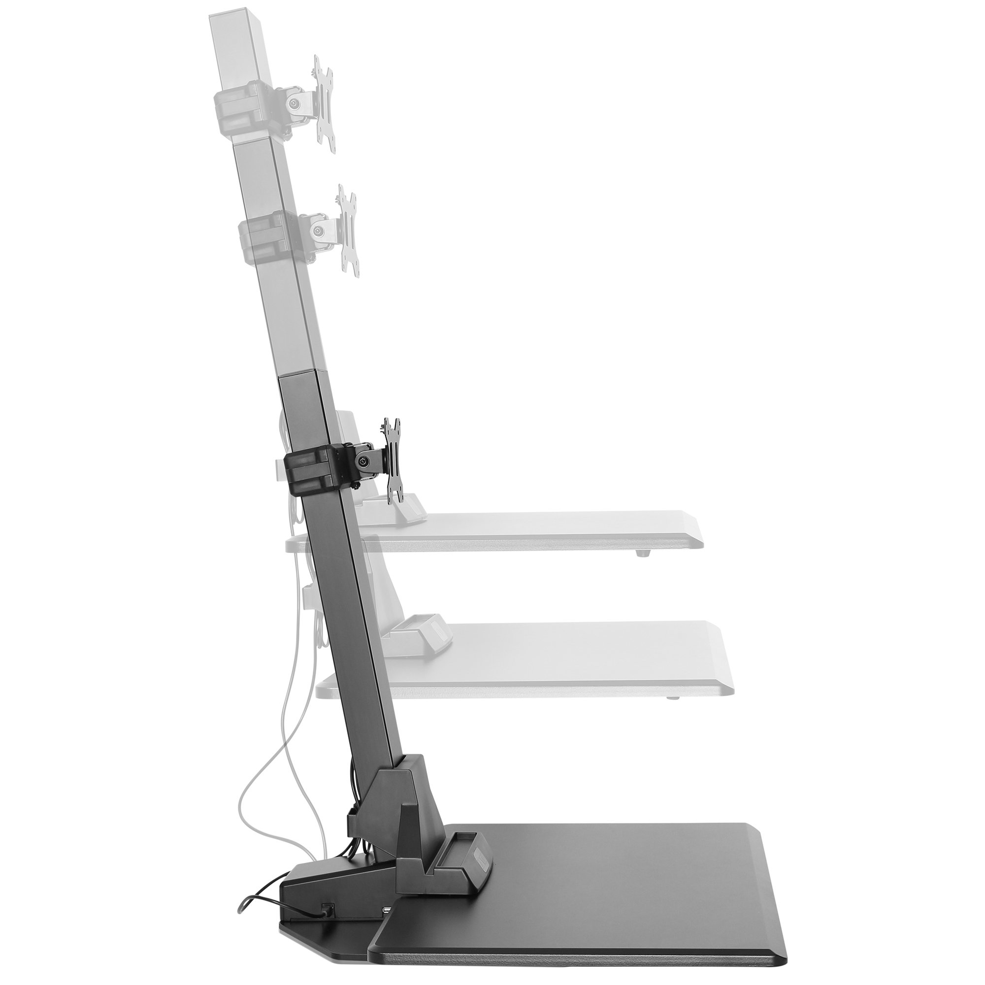 Buy VonHaus Electric Sit Stand Desk Workstation Motorised Monitor