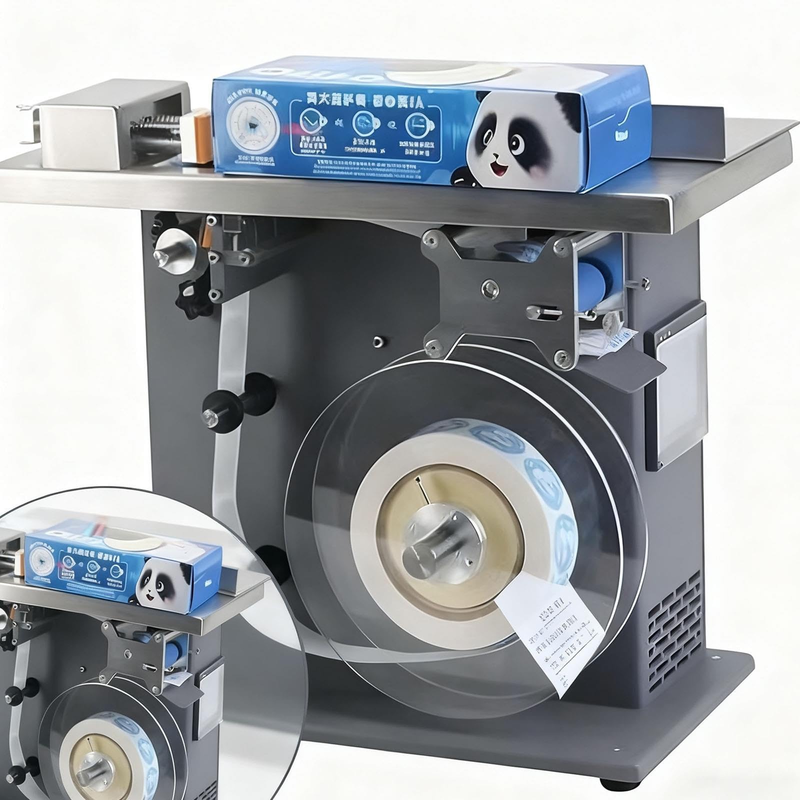 Etichettatrice automatica ad angolo retto 2 in 1,15-30 pezzi/min