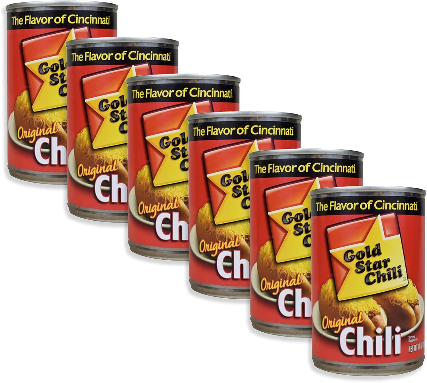 Gold Star Original Chili, THE FLAVOR OF CINCINNATI, 10-ounce Can (Pack of 6).