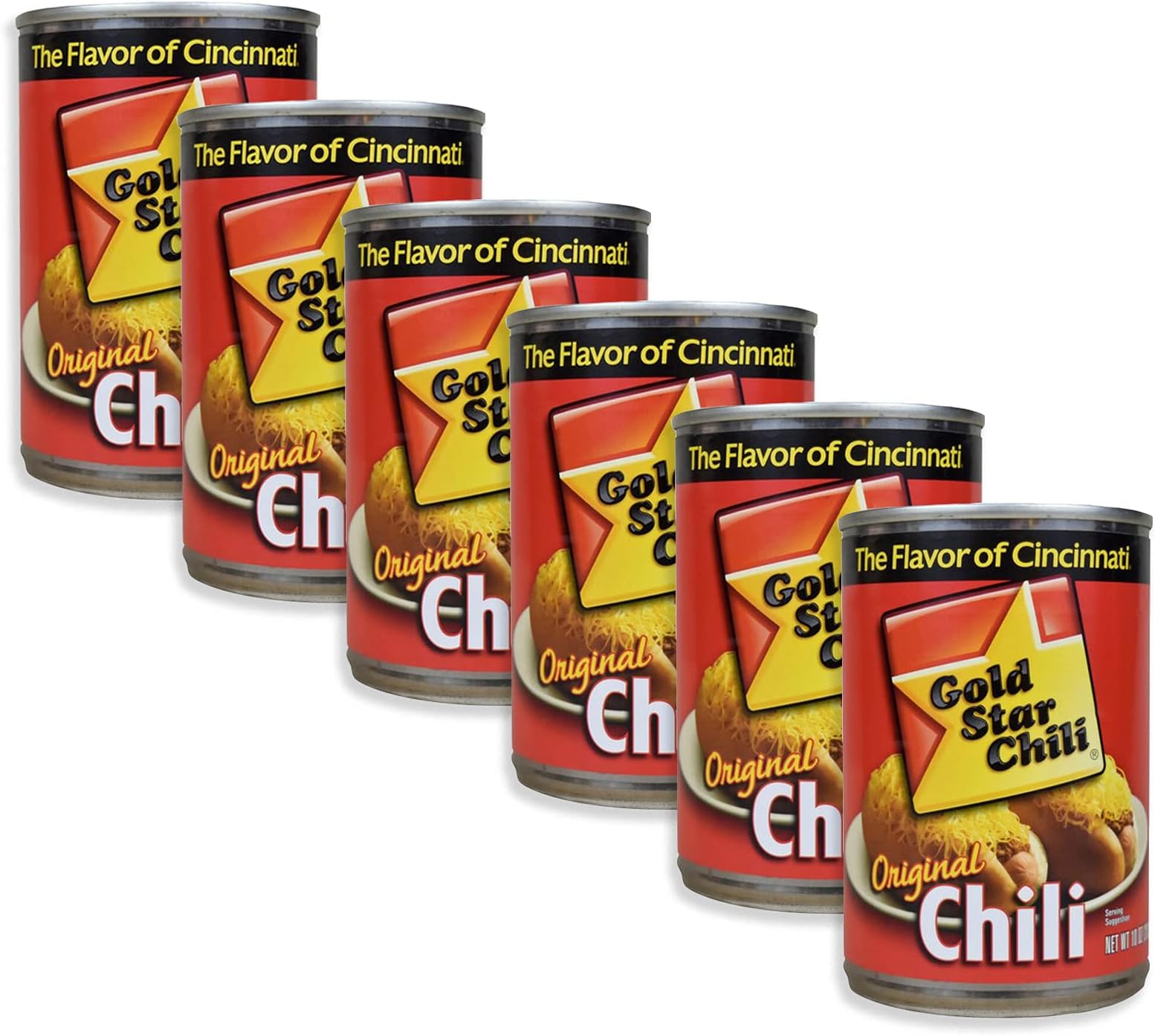 Gold Star Original Chili, THE FLAVOR OF CINCINNATI, 10-ounce Can (Pack of 6).