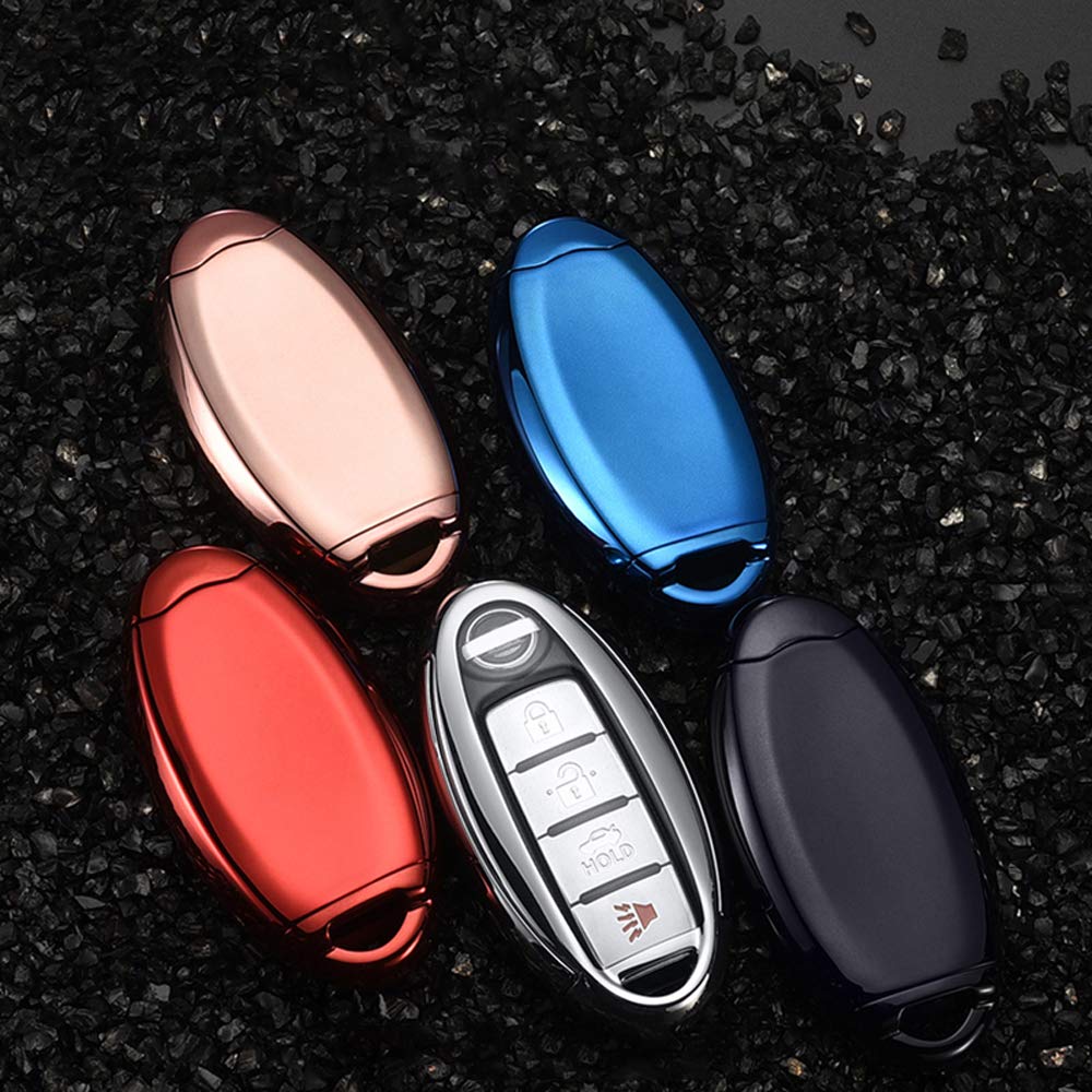 Ontto ABS Fold Car Key Fob Cover Keyring Fit For Nissan T32 T31 J10 Infiniti EX J11 Qashqai Juke X-Trail Murano Key Box Keychain Key Shell Key Holder - View #14