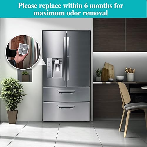 Miniatura 9 de SEISSO LT120F - Filtro de aire fresco para refrigerador LG, compatible con Kenmore, refresca el aire del refrigerador, absorbe los olores, 6 paquetes