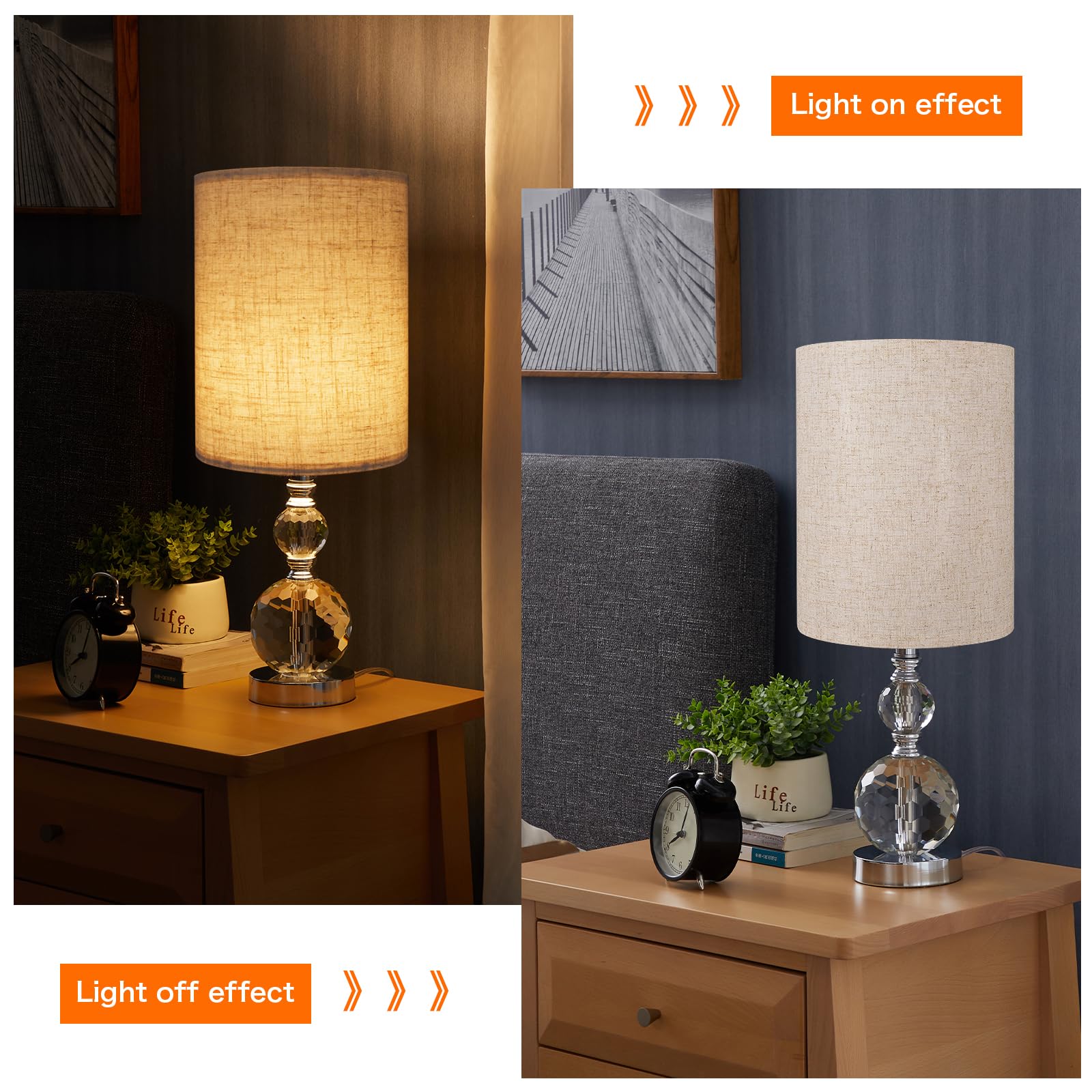 Pantalla de lámpara de tambor alta para lámparas de mesa, lámpara de pie, pantalla de tela de 10 pulgadas superior x 10 pulgadas inferior x 13 pulgadas de alto, tela de línea grande beige, fácil