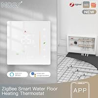 MOES Zigbee Okos Termosztát Vízalapú Padlófűtéshez - Programozható Digitális Szobai Hőszabályzó Alexa/Google Home Kompatibilis, Tuya App Vez 3