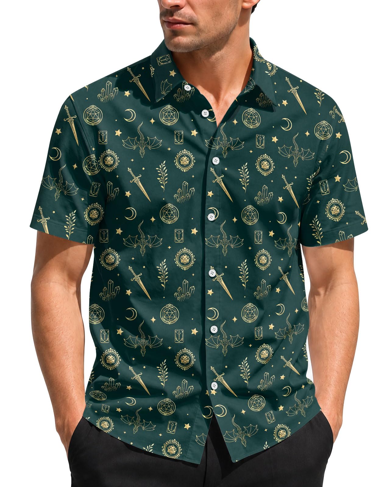 99TIMORO Movie Characters Halloween Shirt for Men Short Sleeve Top
