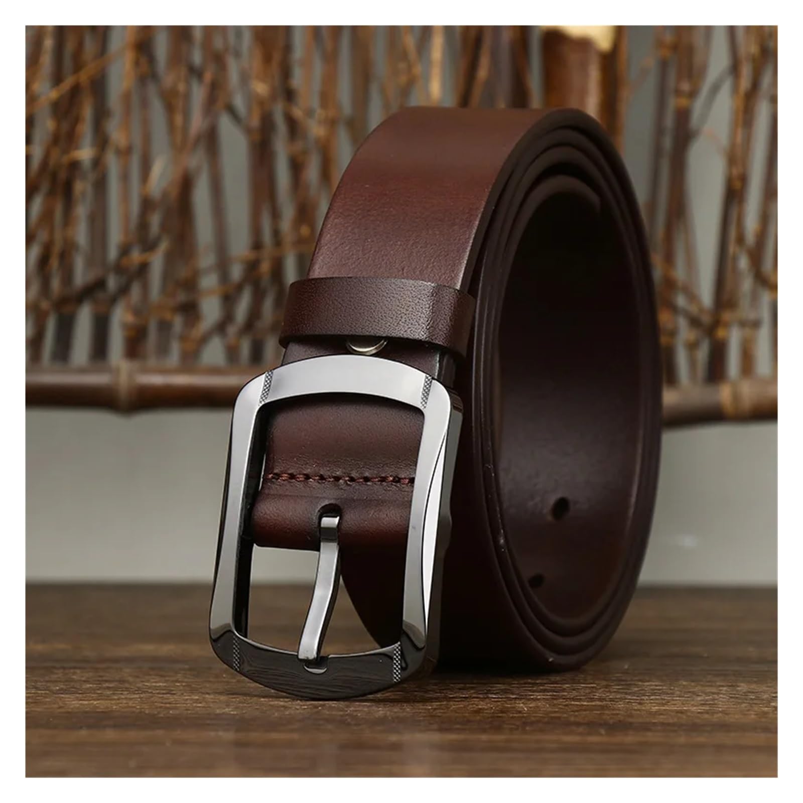 3,8 cm szpilka ceramiczna klamra skóra bydlęca męski pasek w talii paski do dżinsów Casual Homme
