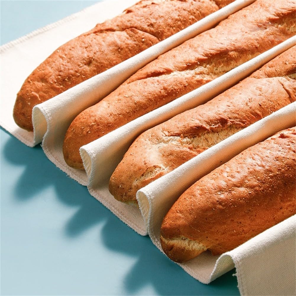 Set di 5 coperture per la fermentazione del pane, copertura traspirante per la fermentazione dell'impasto, 4 misure (150 x 60 cm)