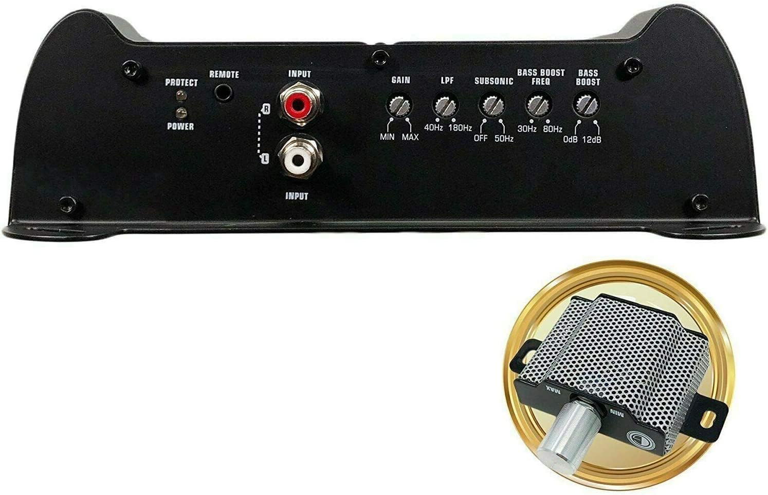 Gravity 6000.1D Class D Car Audio Amplifier – 3000 Watts True RMS @ 1 Ohm Max Power at 6000W, 1/2/4 Ohm Stable, Digital, Monoblock, Mosfet Power Supply, Great for Subwoofers