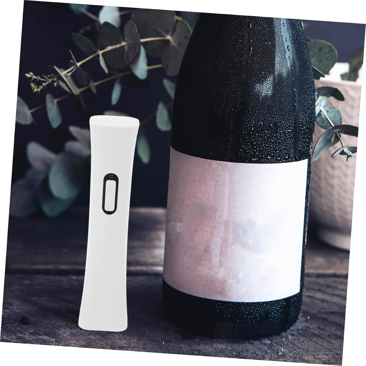 LALAFINA Rechargeable Electric Wine Opener Portable One-button Abs Wine Bottle Opener for Home Bar Party Use