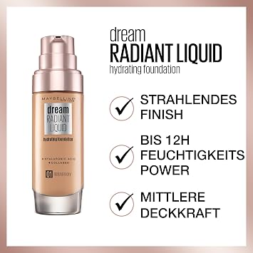 Maybelline Dream Liquid Satin Foundation 30ml - 030 Sand