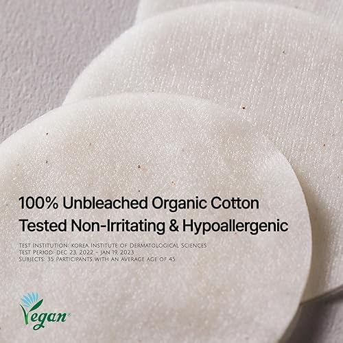 Miniatura 4 de KOY Flow Soft Cotton Peel Pad - Almohadillas de tóner de tela de algodón 100% vegano para exfoliación e hidratación de poros, refuerzo calmante de