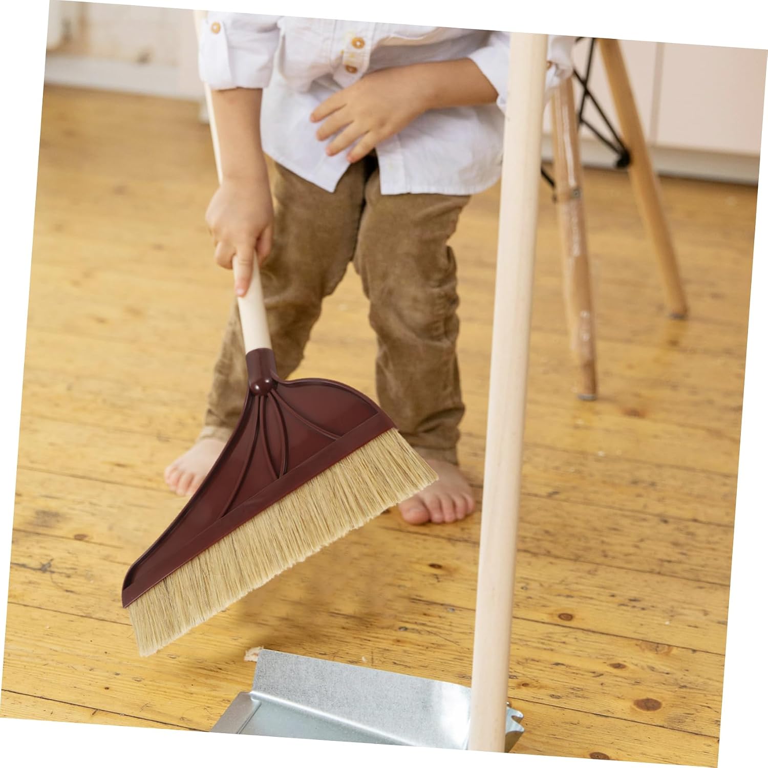 Garneck Broom Head Replacement for Indoor Outdoor Cleaning Ergonomic Design for Easy Use for Home Office and Kitchen Sweeping Compatible with Standard Broom Handles