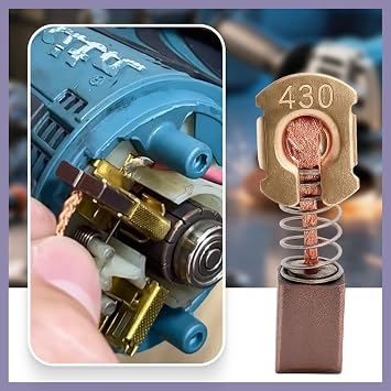 4PCS CB430 Carbon Brushes for Angle Grinder BHR200 BGA450 BGA452 DGA452 18V LXT Cordless Tools, Replacement Motor Brushes Compatible with 191971-3 for Drills, Grinders and Power Tool Repairs
