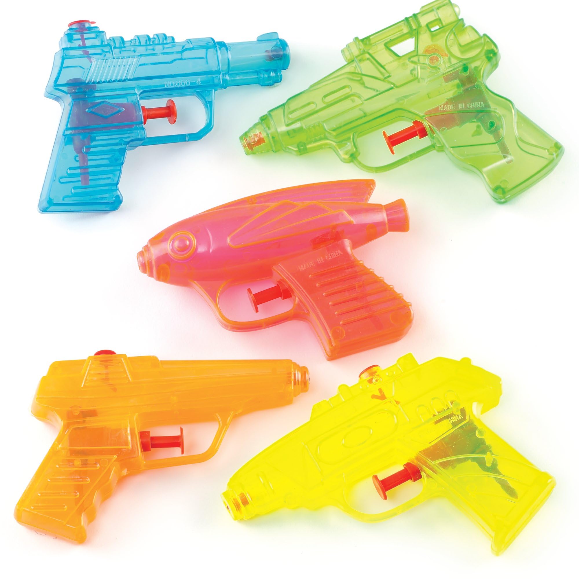 Baker Ross Przezroczyste pistolety na wodę (8 sztuk), 7,5-11,5 cm
