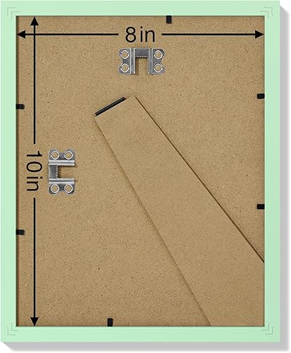 Vista 299 de Vittanly - Juego de 9 portarretratos, plexiglás resistente a rupturas, exhibe fotos de 12 x 12 pulgadas o, con paspartú, de 8 x 8 pulgadas, marcos