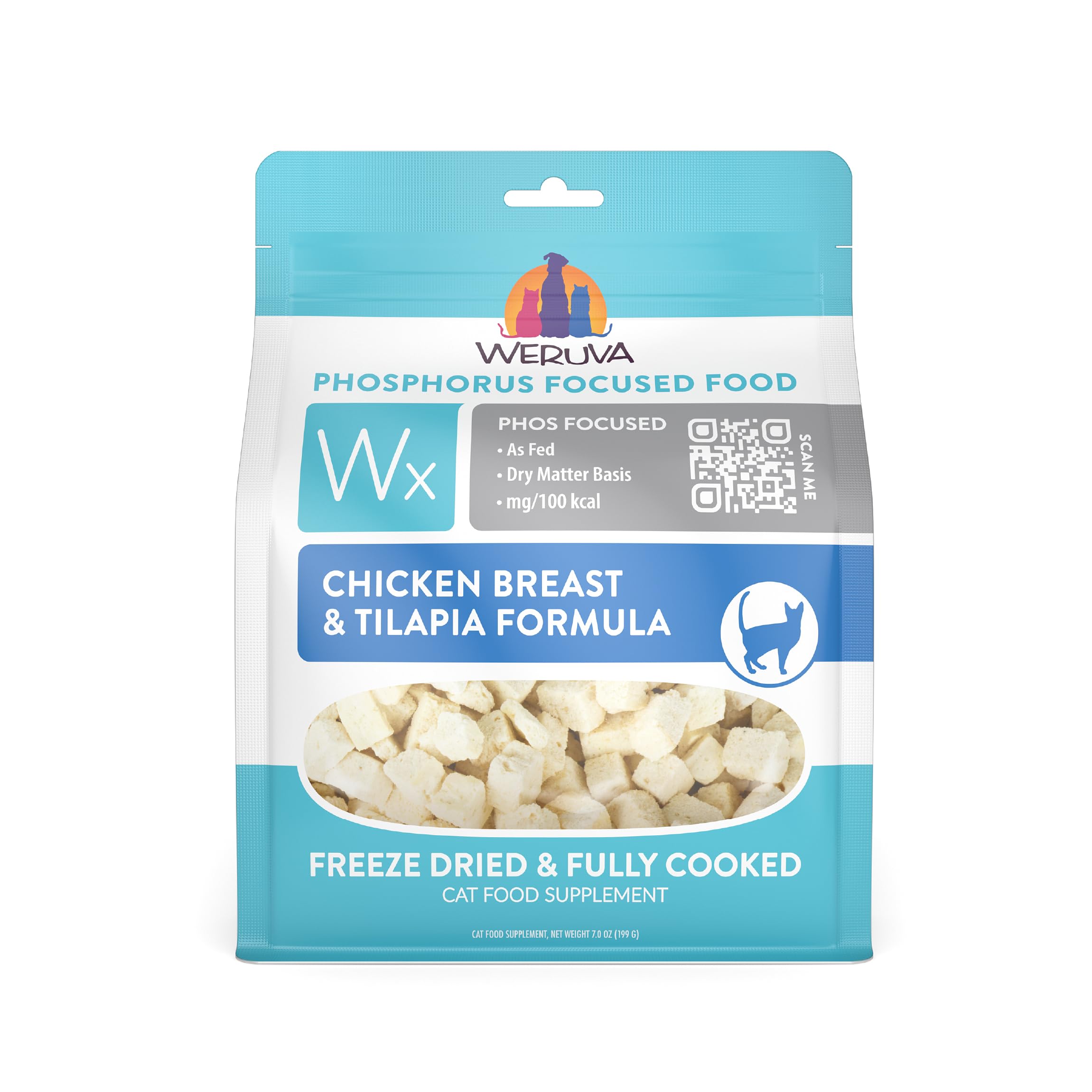 Wx Phos Focused Freeze Dried, Chicken Breast & Tilapia Formula, 7oz Bag