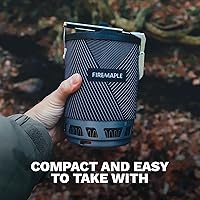 Vista 5 de Estufa portátil Fire-Maple Star X2 Pro para mochileros y campamentos - Herramienta de cocina de campamento rápida, compacta y eficiente para Negro