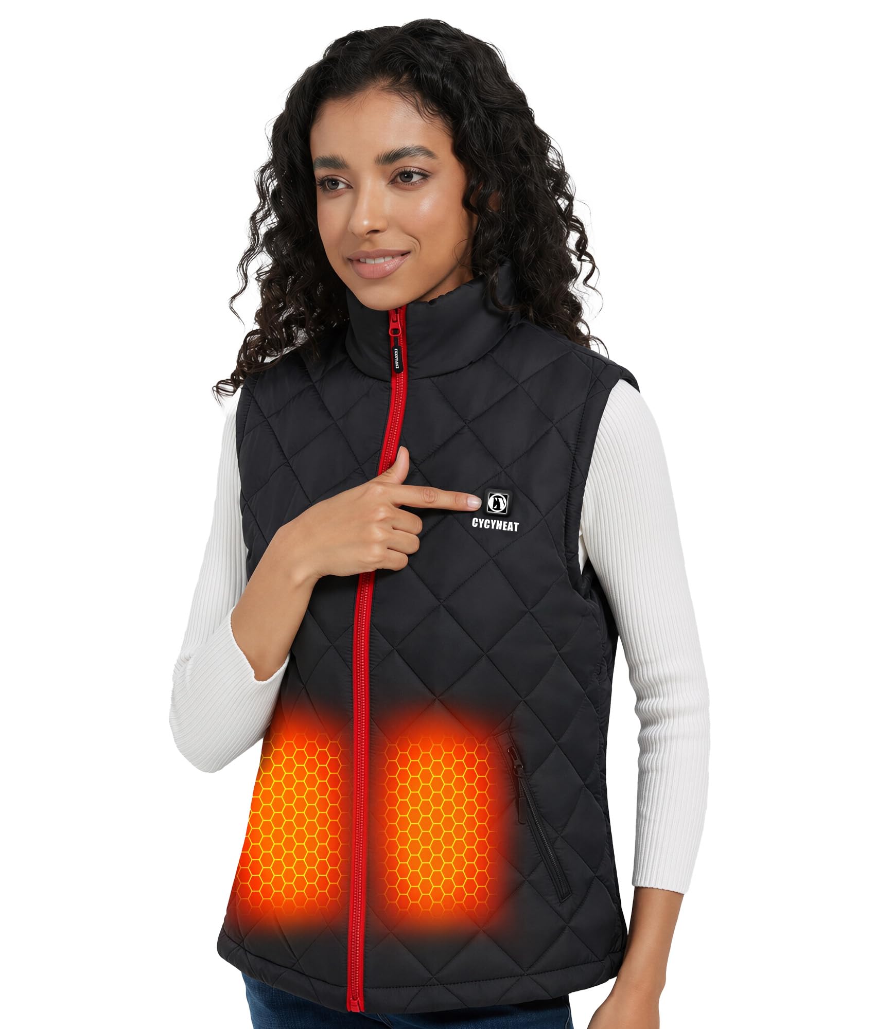 CYCYHEAT Gilet Riscaldato Uomo e Donna con Batteria 5V