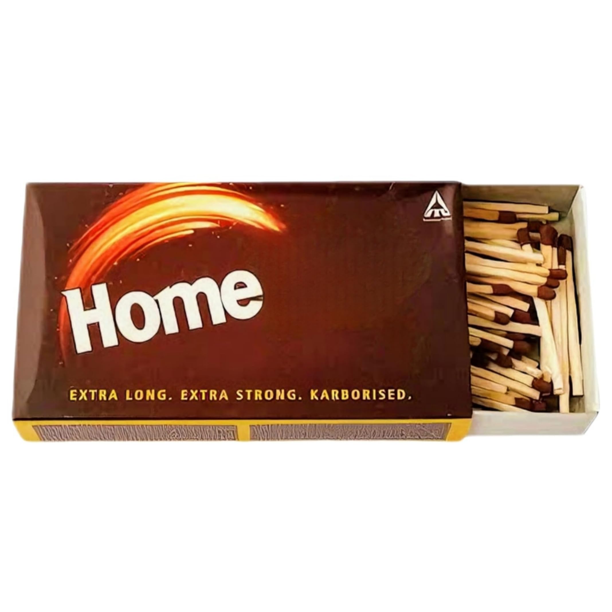 HomeLights Big Match Box Pack of 1 | Karborised 200-250 Large Match Sticks for Kitchen, Pooja & Craft | Extra Long, Extra Strong Matchsticks