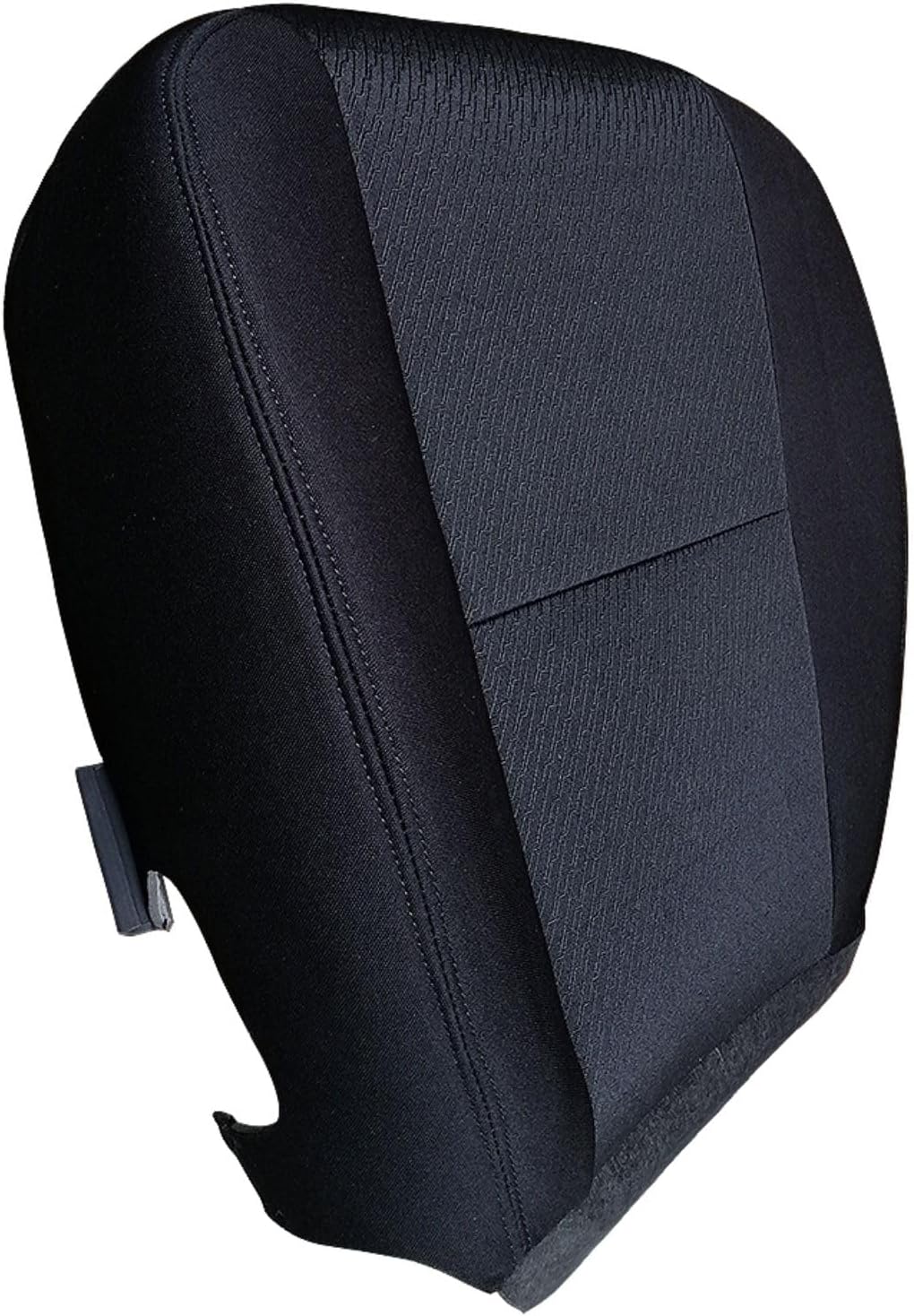 Driver Side Cloth Bottom Seat Cover Compatible with GMC Sierra 2007-2014 Replacement Front Compatible with Chevrolet Silverado, Black