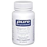 Pure Encapsulations Vitamin D3 125 mcg (5,000 IU) - Supplement to Support Bone, Joint, Breast, Heart, Colon, and Immune Health* - with Vitamin D - 120 Capsules