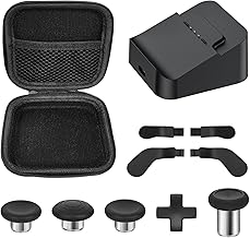 Complete Component Pack for Xbox Elite Controller Series 2-Accessories Includes 4 Thumbsticks, 4 Paddles, 1 Standard D-Pad and Charging Station as Elite Series 2 Controller Accessories