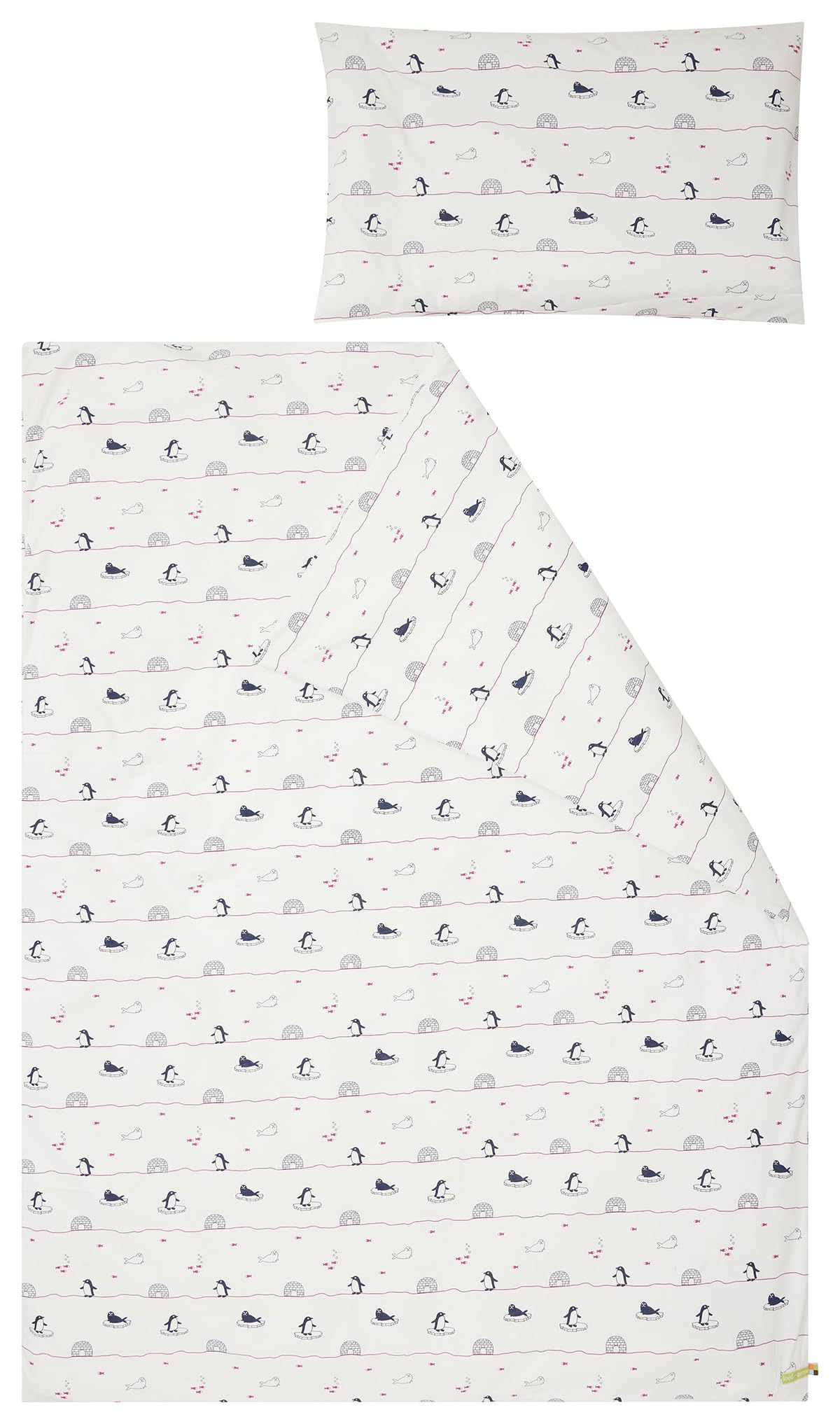 Kinder Jersey Bettwäsche-Set aus Bio Baumwolle 100 x 135cm, Kissen 40 x 60cm, GOTS zertifiziert