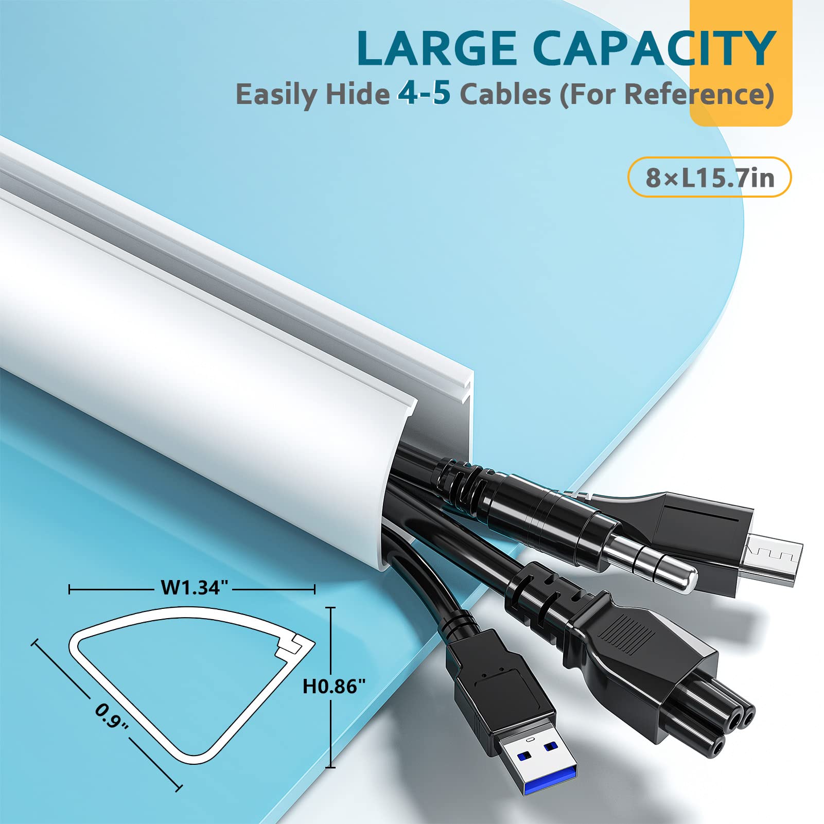 Cable Raceway Kit, Stageek Cable Management System Kit Open Slot Wiring