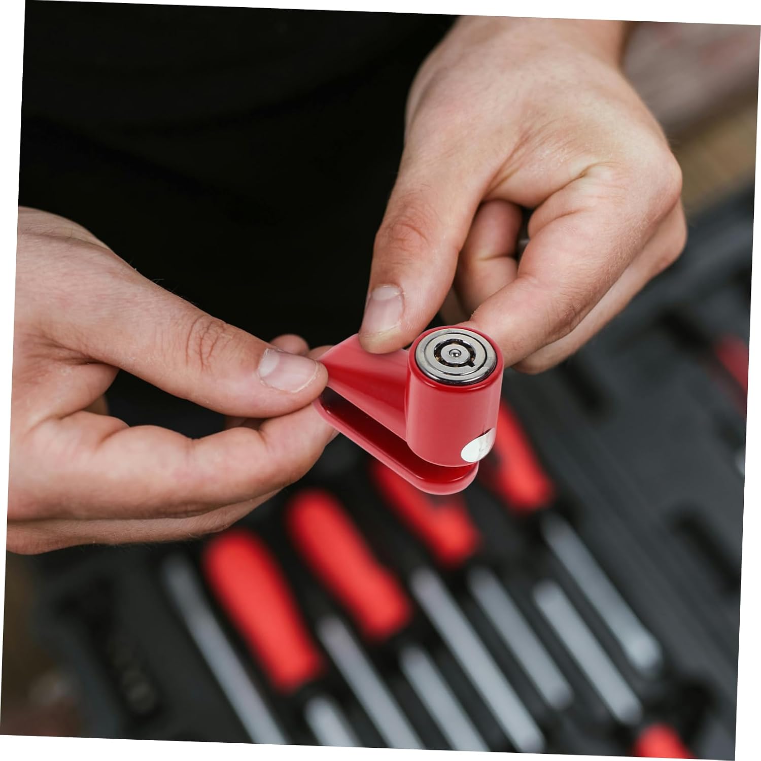 Cabilock Motorcycle Disc Brake Lock Bicycle Wheel Lock Heavy Duty Theft Prevention