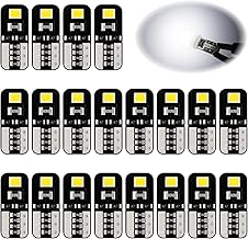20 x T10 LED Bulbs 2825 W5W 12V Canbus Error Free 6500K White for Car Interior Dome Plate Lights Door Boot Replacement Halogen 168 194 2825